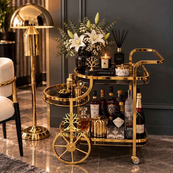 Sangre Gold Servis ve Şampanya Arabası | Lüks Bar & İçecek Arabası